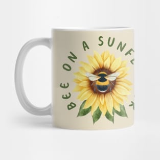 Bee On A Sunflower Mug